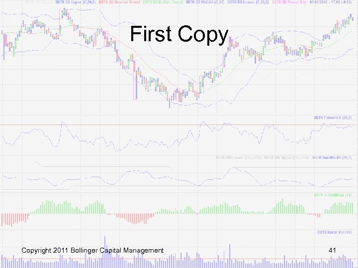 First Copyright 2011 Bollinger Capital Management 41 