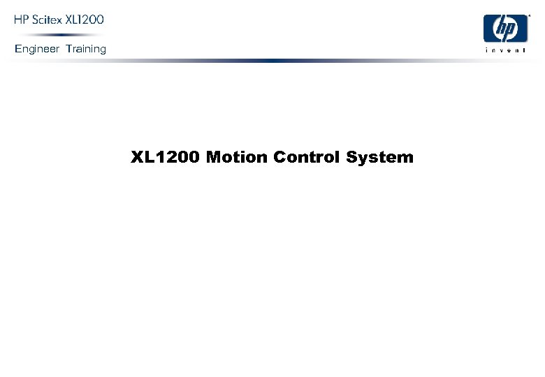 Engineer Training XL 1200 Motion Control System 