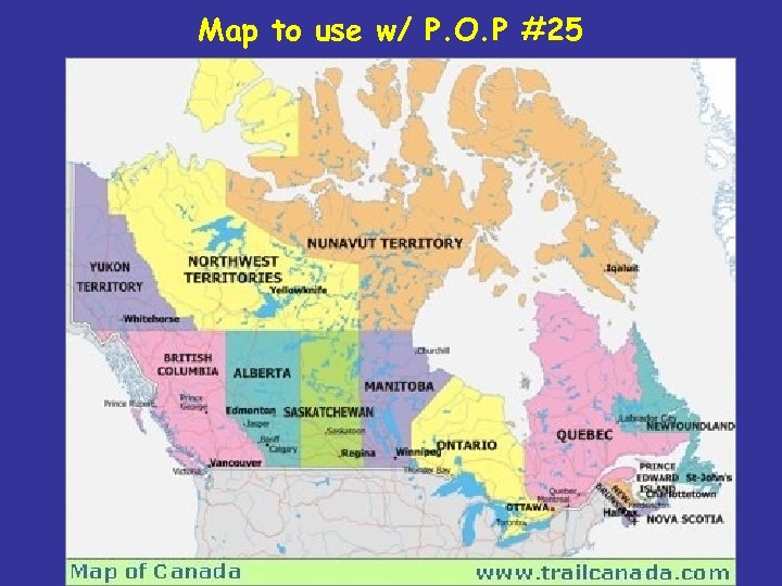 Map to use w/ P. O. P #25 33 