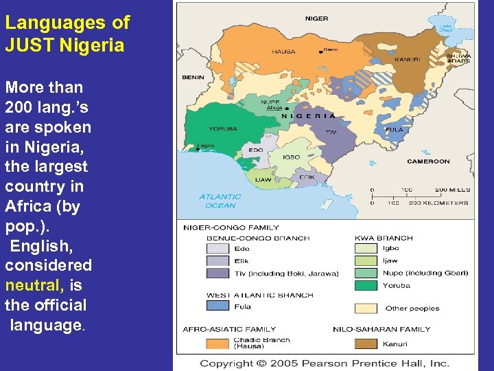 Languages of JUST Nigeria More than 200 lang. ’s are spoken in Nigeria, the