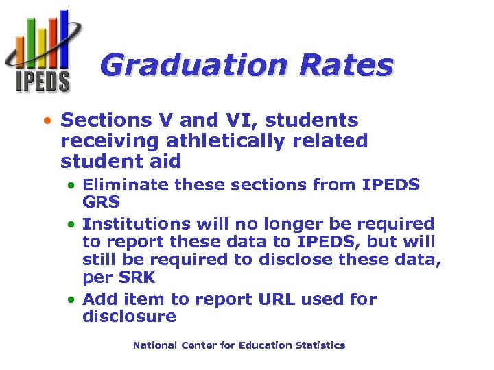 Graduation Rates • Sections V and VI, students receiving athletically related student aid •