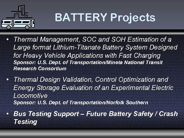 BATTERY Projects • Thermal Management, SOC and SOH Estimation of a Large format Lithium-Titanate