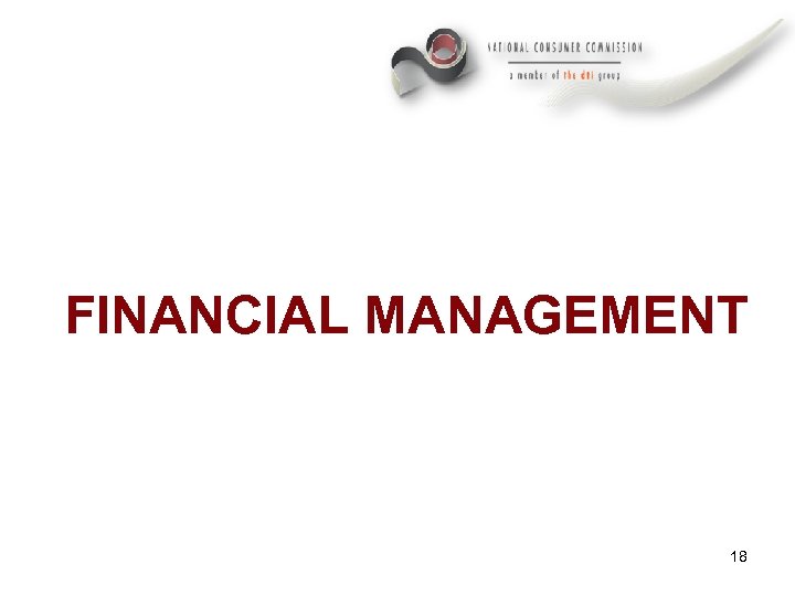 FINANCIAL MANAGEMENT 18 