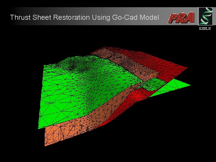 Thrust Sheet Restoration Using Go-Cad Model KEELE 