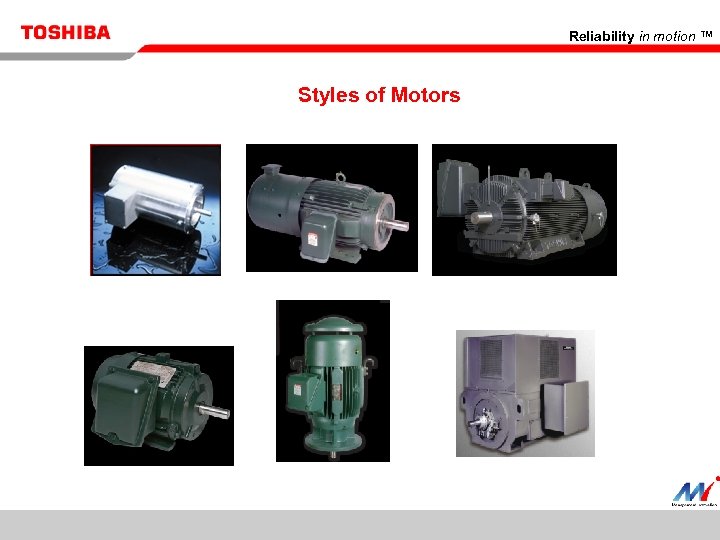 Reliability in motion ™ Styles of Motors 6 