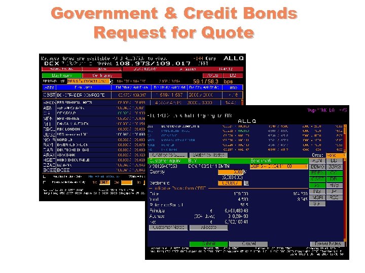 Government & Credit Bonds Request for Quote 