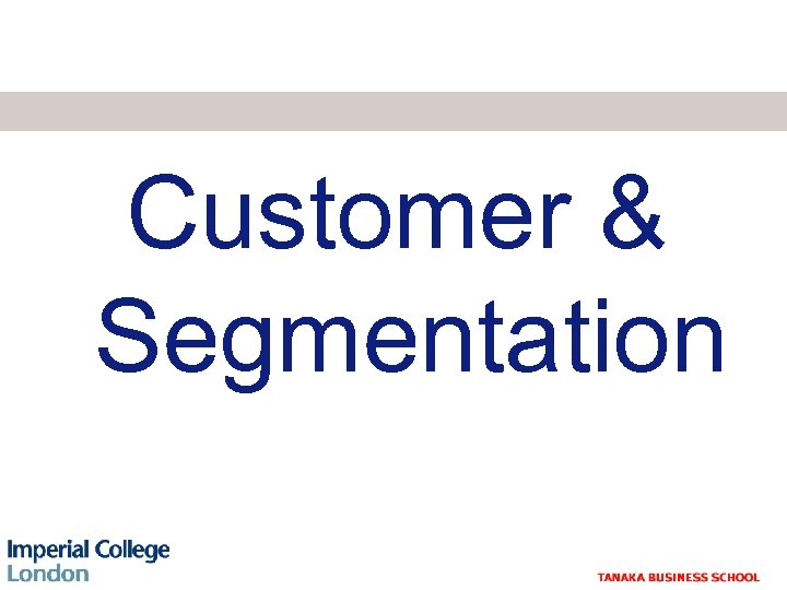 Customer & Segmentation 