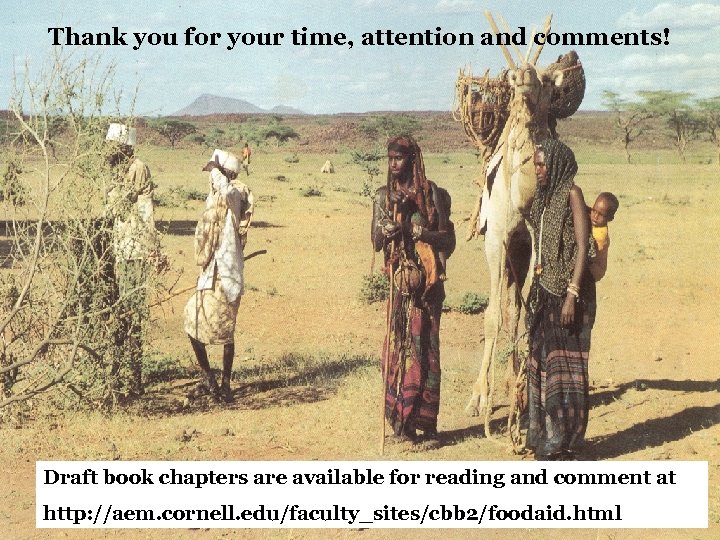 Thank you for your time, attention and comments! Draft book chapters are available for