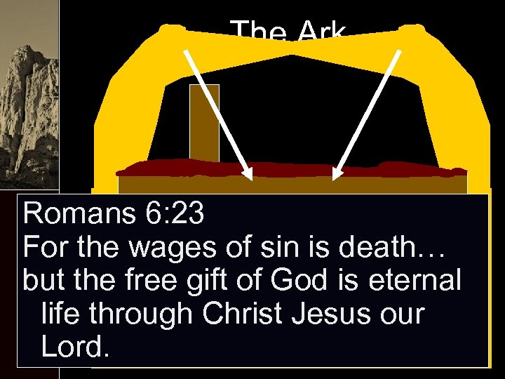 The Ark Romans 6: 23 For the wages of sin is death… but the