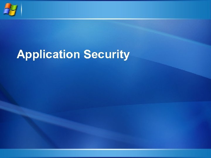 Application Security 