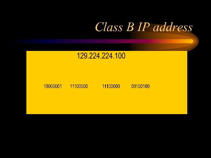 Class B IP address 