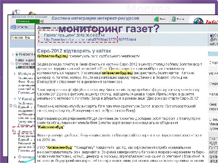 мониторинг газет? 