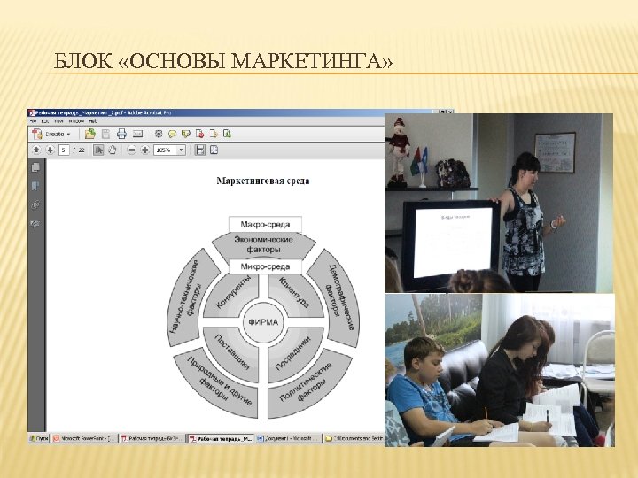 БЛОК «ОСНОВЫ МАРКЕТИНГА» 