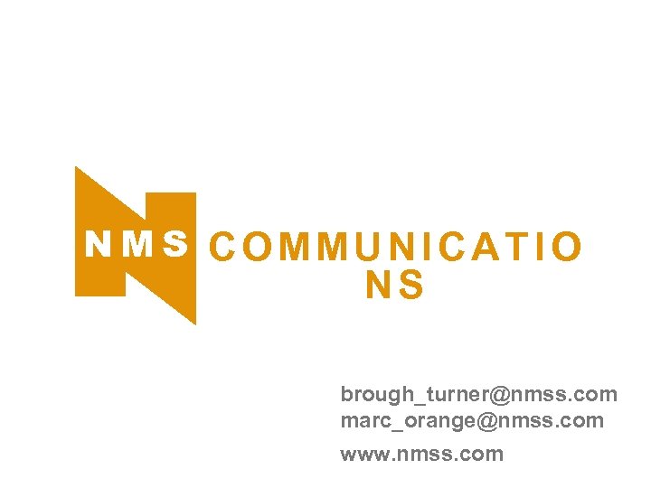 N M S C O M M U N I C A T I