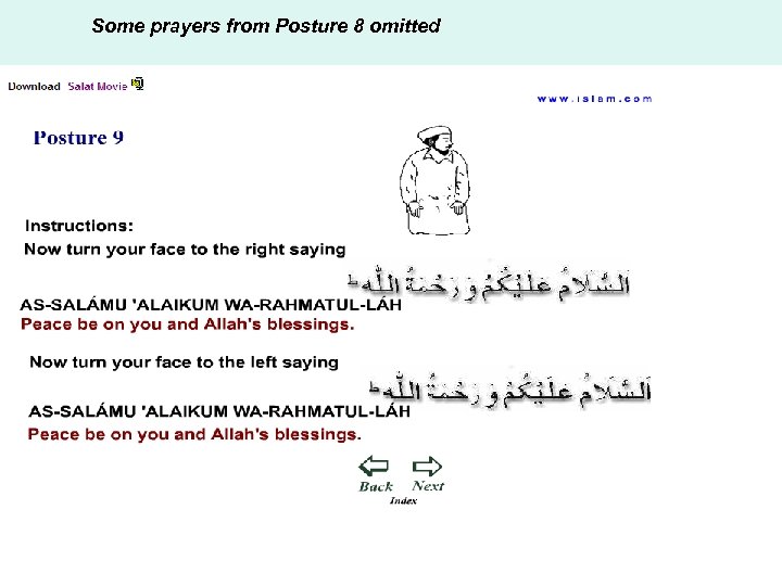 Some prayers from Posture 8 omitted 