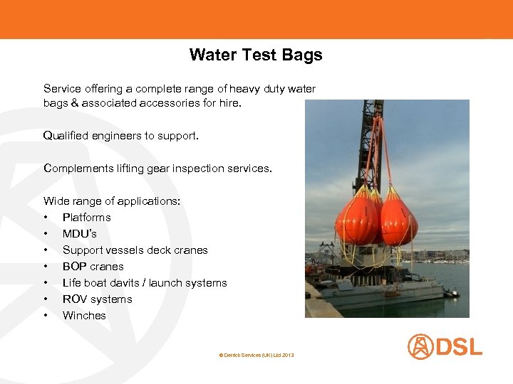 Water Test Bags Service offering a complete range of heavy duty water bags &