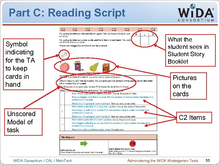 Part C: Reading Script Symbol indicating for the TA to keep cards in hand