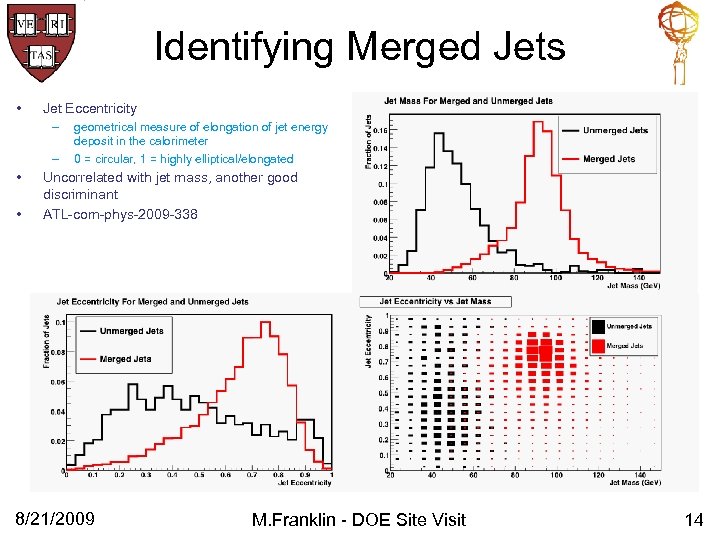Identifying Merged Jets • Jet Eccentricity – – • • geometrical measure of elongation