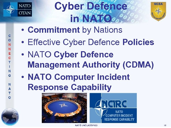 Cyber Defence in NATO • Commitment by Nations • Effective Cyber Defence Policies •