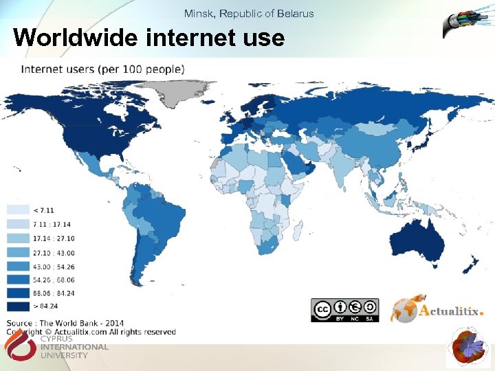 Minsk, Republic of Belarus Worldwide internet use 