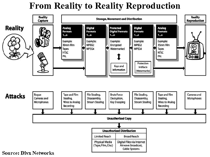 From Reality to Reality Reproduction Source: Divx Networks 