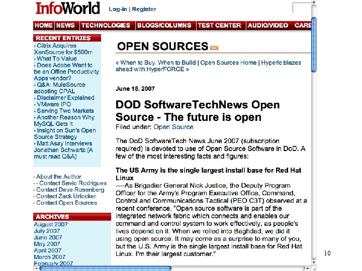 Do. D Largest Red Hat customer 10 