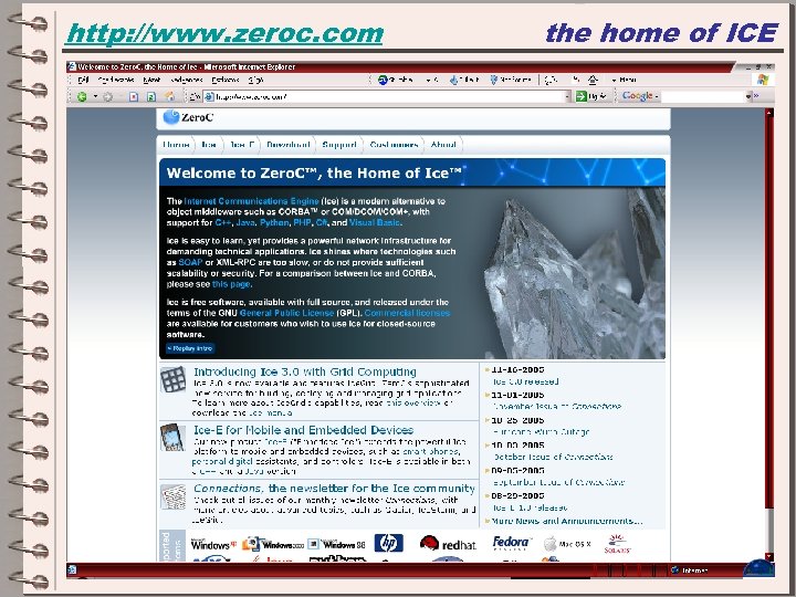 http: //www. zeroc. com the home of ICE 