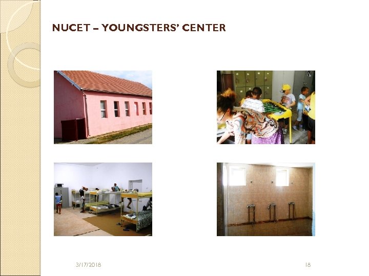 NUCET – YOUNGSTERS’ CENTER 3/17/2018 18 