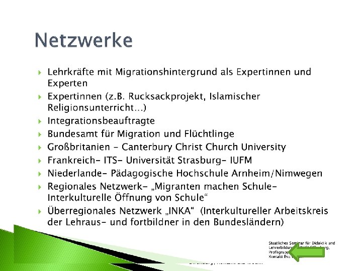 Staatliches Seminar für Didaktik und Lehrerbildung (GWHS) Offenburg, Kontakt Eva Woelki 