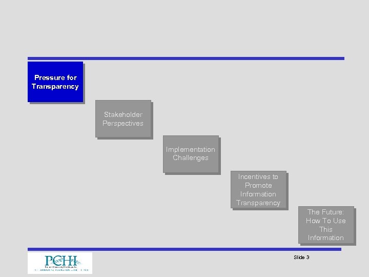 Pressure for Transparency Stakeholder Perspectives Implementation Challenges Incentives to Promote Information Transparency The Future: