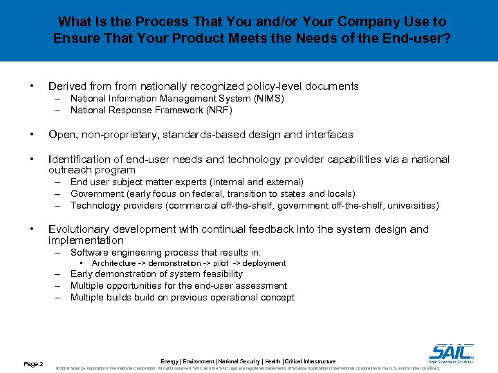 What Is the Process That You and/or Your Company Use to Ensure That Your
