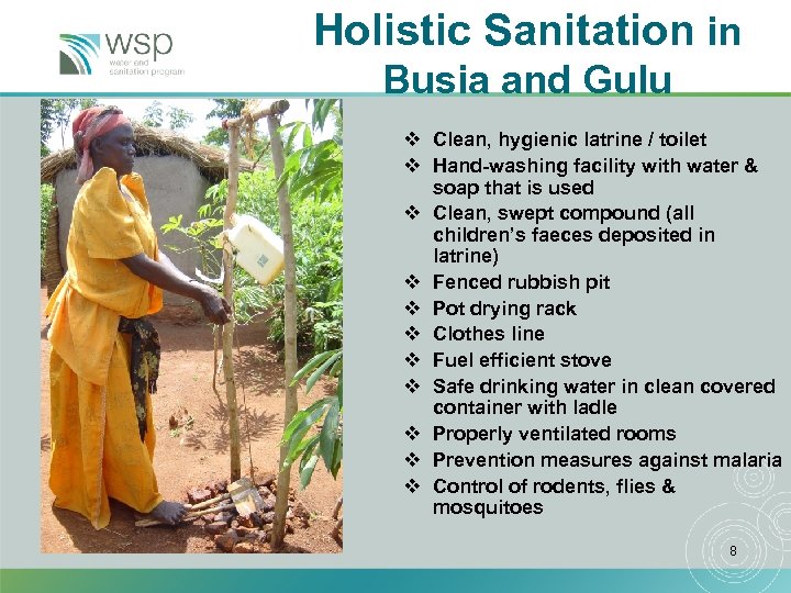 Holistic Sanitation in Busia and Gulu v Clean, hygienic latrine / toilet v Hand-washing