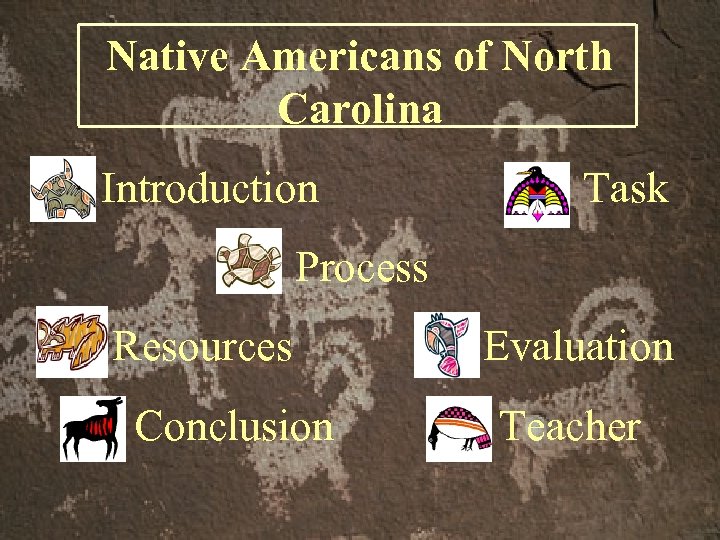 Native Americans of North Carolina Introduction Task Process Resources Conclusion Evaluation Teacher 