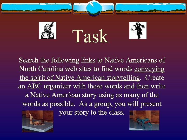 Task Search the following links to Native Americans of North Carolina web sites to