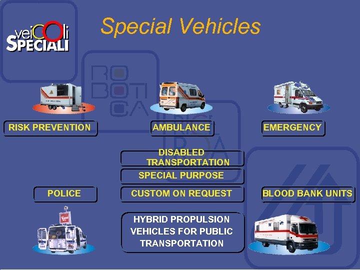 Special Vehicles RISK PREVENTION AMBULANCE EMERGENCY DISABLED TRANSPORTATION SPECIAL PURPOSE POLICE CUSTOM ON REQUEST