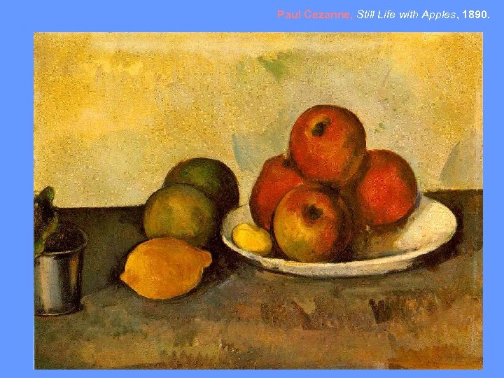 Paul Cezanne, Still Life with Apples, 1890. 
