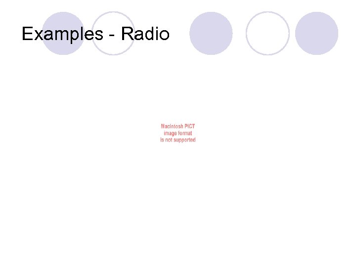 Examples - Radio 