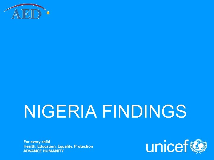 NIGERIA FINDINGS 