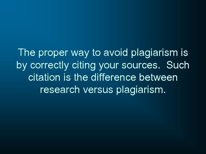 The proper way to avoid plagiarism is by correctly citing your sources. Such citation