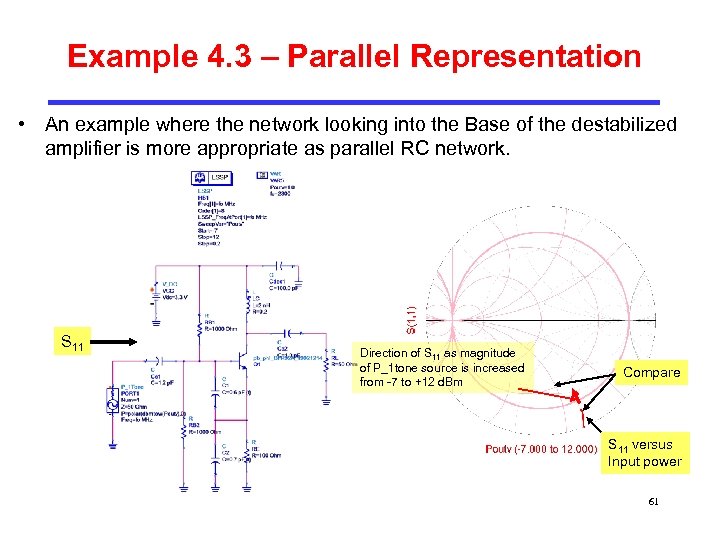 Example 4. 3 – Parallel Representation • An example where the network looking into