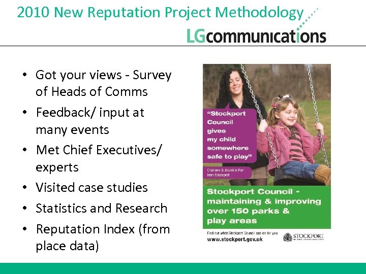 2010 New Reputation Project Methodology • Got your views - Survey of Heads of