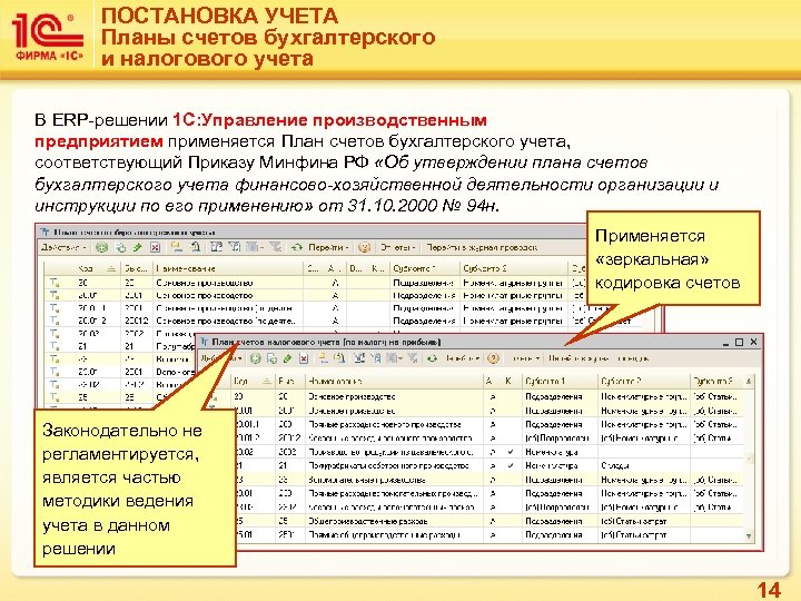 План счетов в 1с где