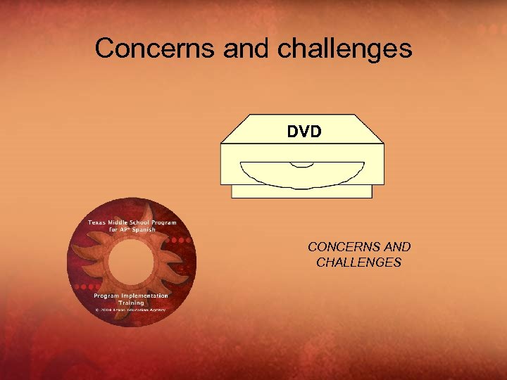 Concerns and challenges DVD CONCERNS AND CHALLENGES 