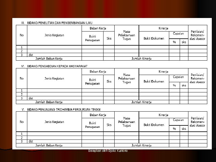 Disiapkan oleh Djoko Kustono 