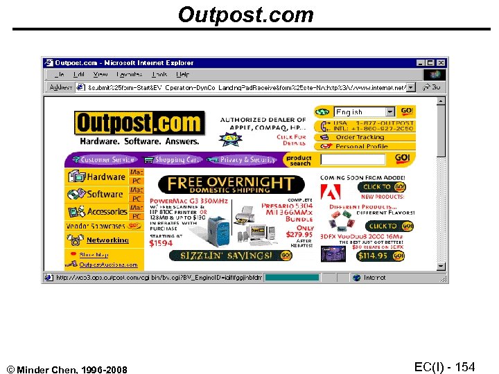 Outpost. com © Minder Chen, 1996 -2008 EC(I) - 154 