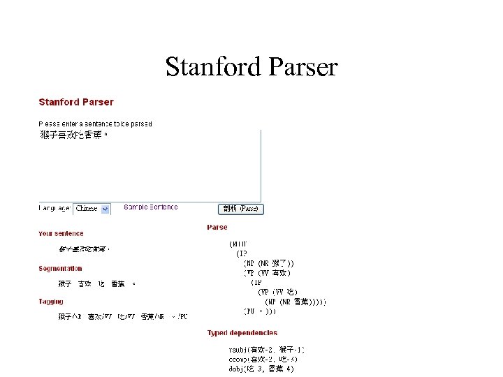 Stanford Parser 10 