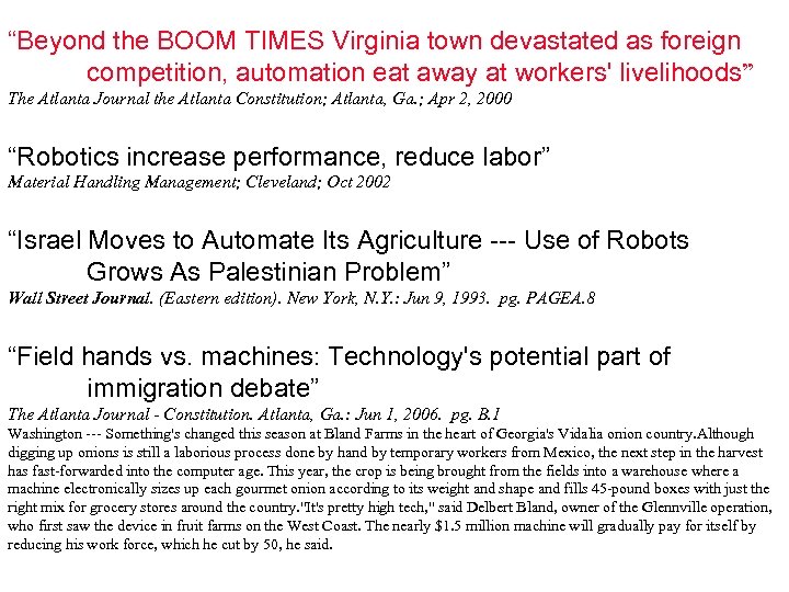 “Beyond the BOOM TIMES Virginia town devastated as foreign competition, automation eat away at