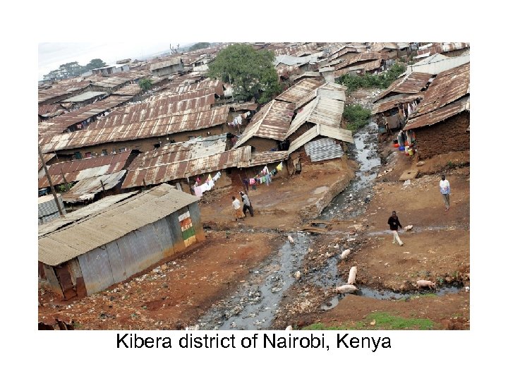 Kibera district of Nairobi, Kenya 