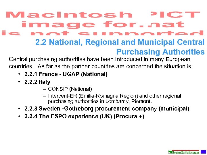 2. 2 National, Regional and Municipal Central Purchasing Authorities Central purchasing authorities have been