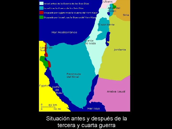 Situación antes y después de la tercera y cuarta guerra 
